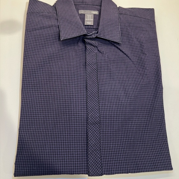 H&M Men's Plaid and Checkered button down Shirts - Green and blue size M - Picture 5 of 7